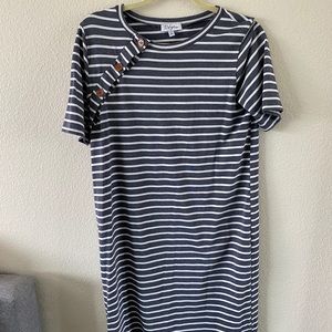 Striped mom friendly dress